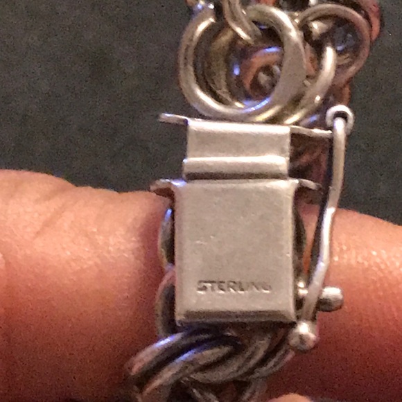 Silver Charm Bracelet with Cross and Lassies Charms - Picture 8 of 13